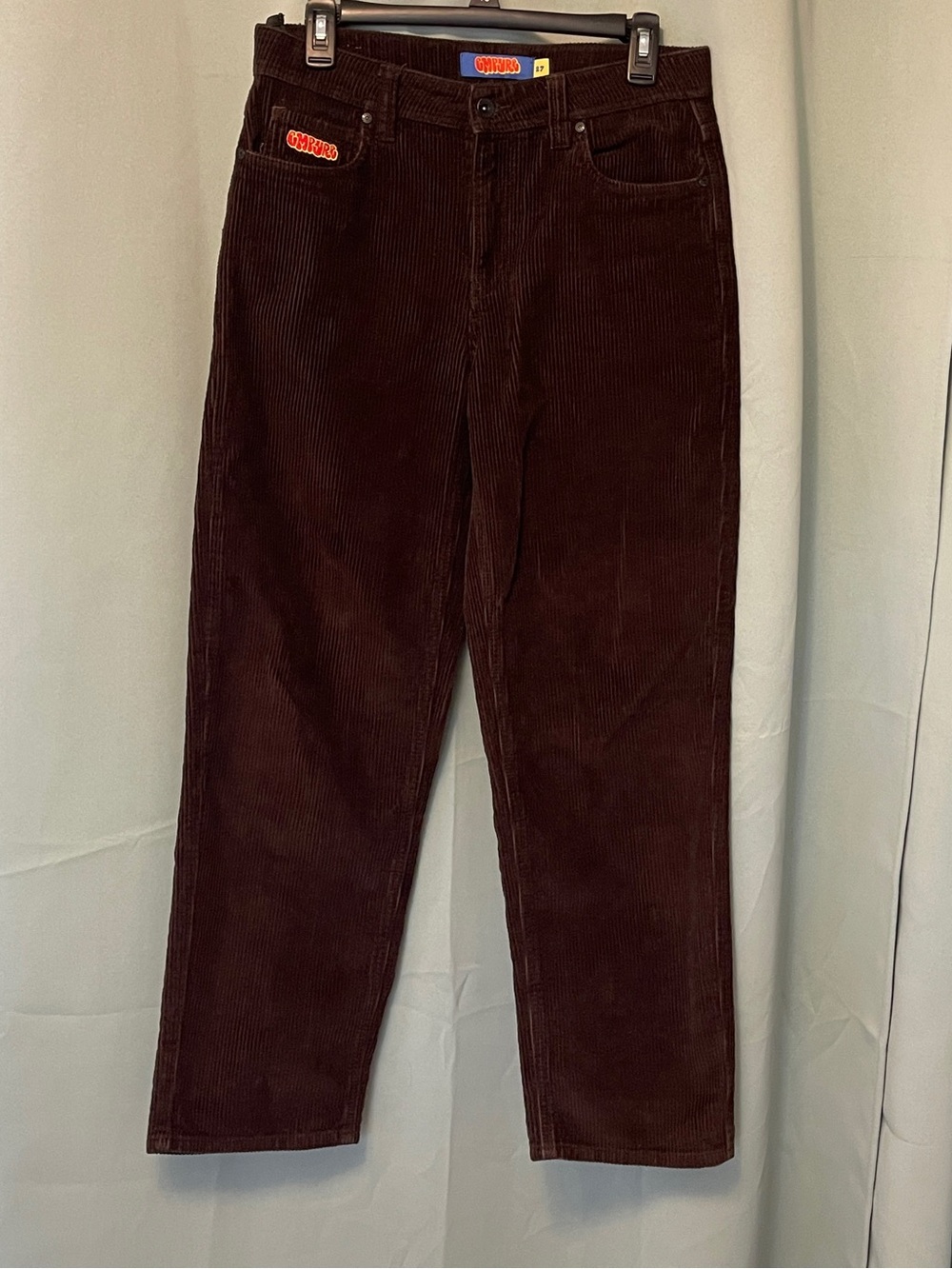 Empyre Relax Baggy Brown Corduroy Skater Pants Y2K Inspired Men’s Size 27